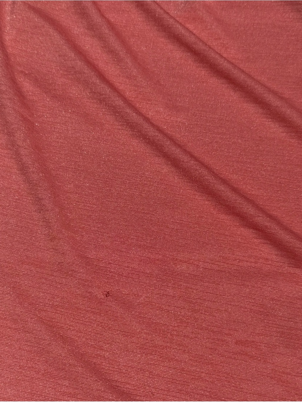 Win Win Women's Coral Off-Shoulder Tunic with Crochet Sleeve Detail size Medium - Picture 2 of 3
